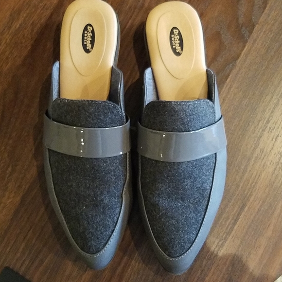 Dr. Scholls gray flannel dress mule - Picture 4 of 7